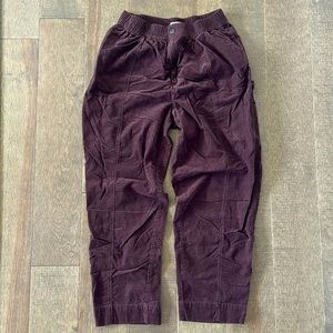 Madewell “Corduroy Pull-On Tapered Pants” in Chocolate Raisin - Women’s Small